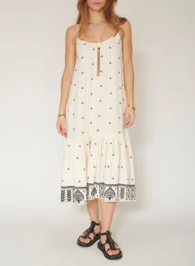 MKT ROMANOS - Vestido midi holgado de algodón en blanco