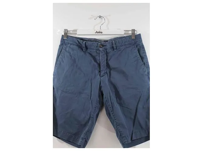 Moncler Pantalón corto deportivo de algodón. Azul 