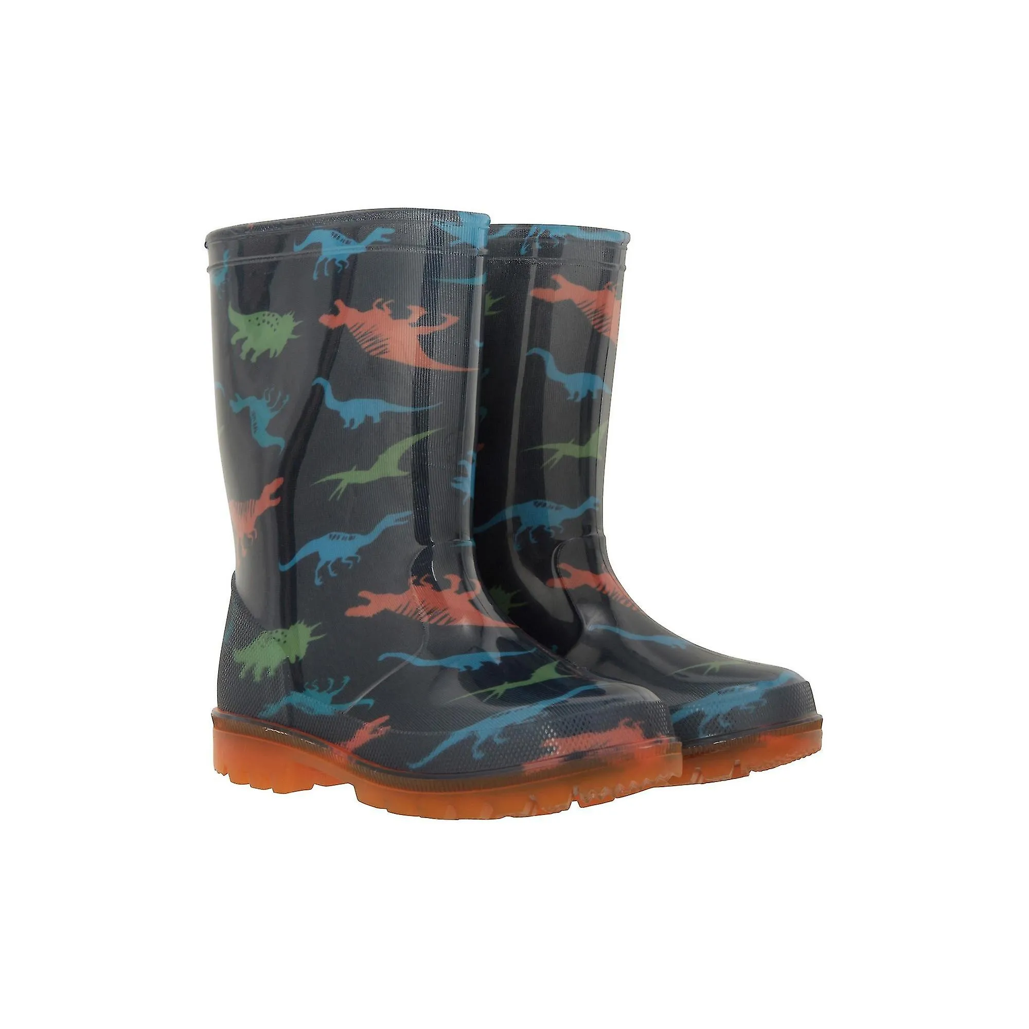 Mountain Warehouse Childrens/Kids Splash Dinosaur Light Up Wellington Boots