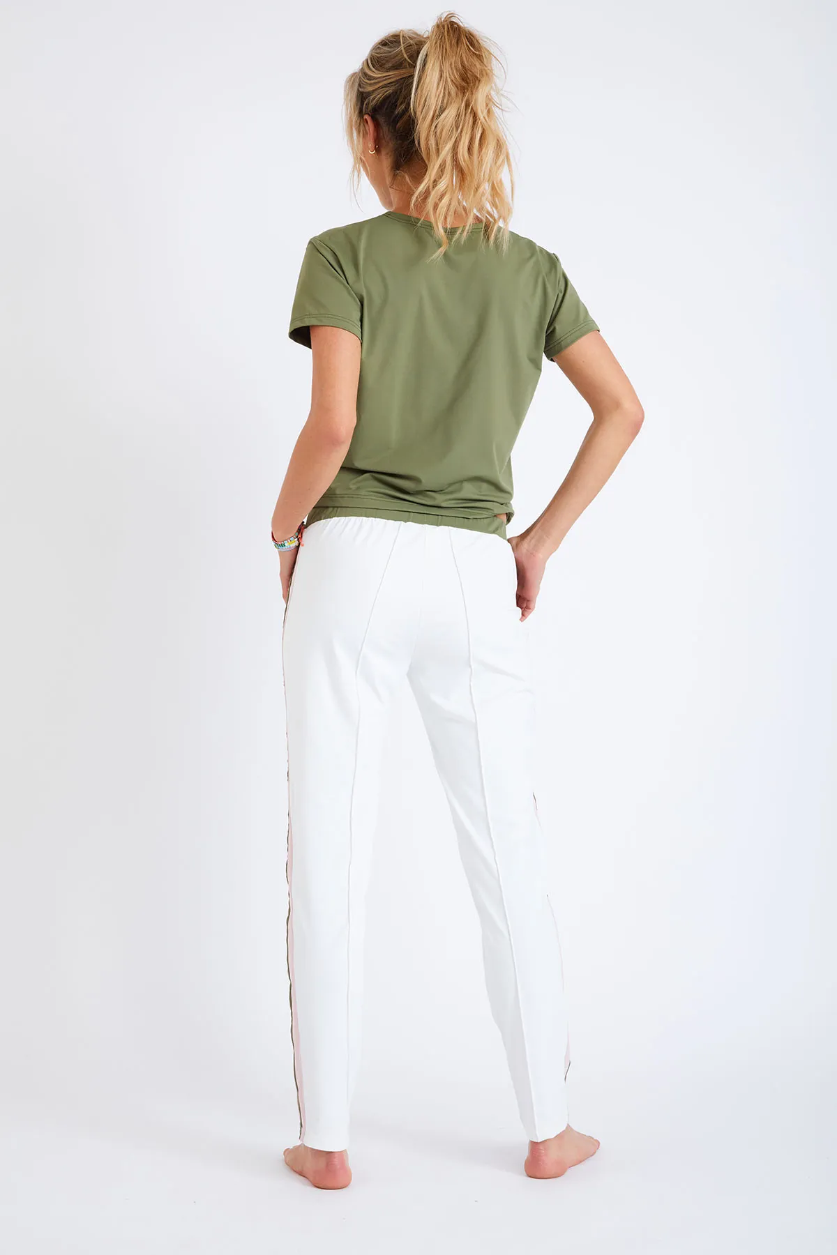 Oatka Sprint white athletic pants