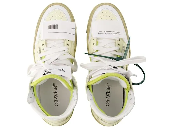 Off White 3.0 Zapatillas Off Court - Blanco Roto - Cuero - Blanco Crema Castaño Beige 