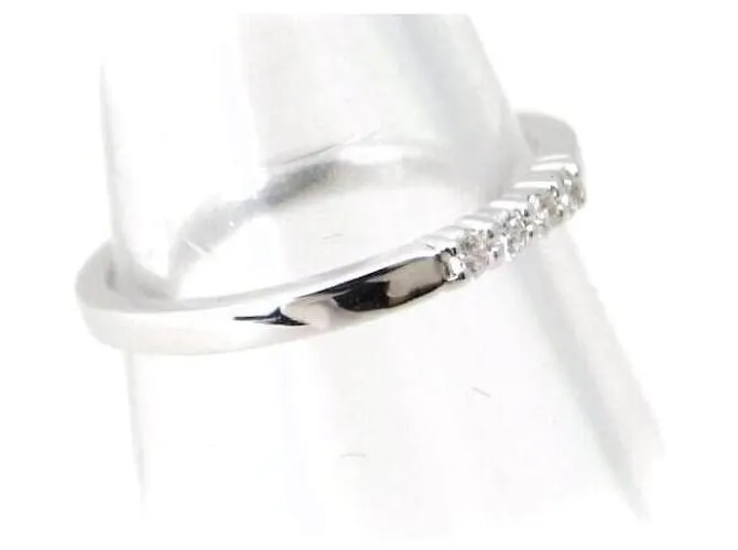 Otras joyas & Other Stories Anillo de diamante K18WG 0.07ct tamaño 11 en oro blanco en excelente estado Plata 