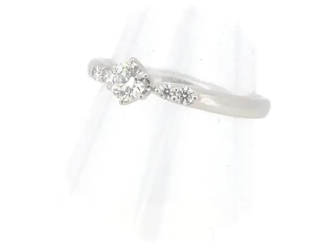 Otras joyas & Other Stories Anillo de diamante Lazare 0.25ct 0.07ct PT950 Platino Talla 11.5 en excelente estado Plata 