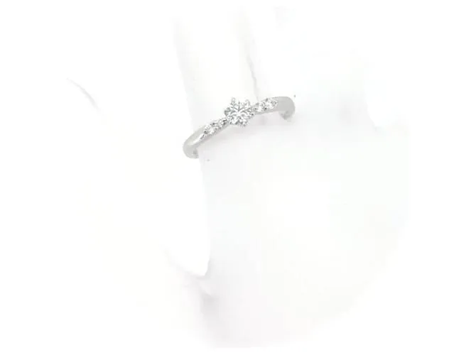 Otras joyas & Other Stories Anillo de diamante Lazare 0.25ct 0.07ct PT950 Platino Talla 11.5 en excelente estado Plata 