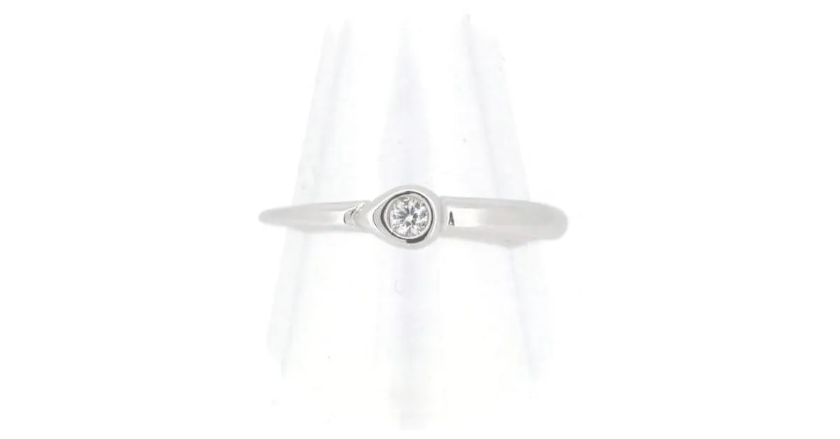 Otras joyas & Other Stories Anillo de diamante Mattioli K18WG 13.5 en excelente estado Plata 