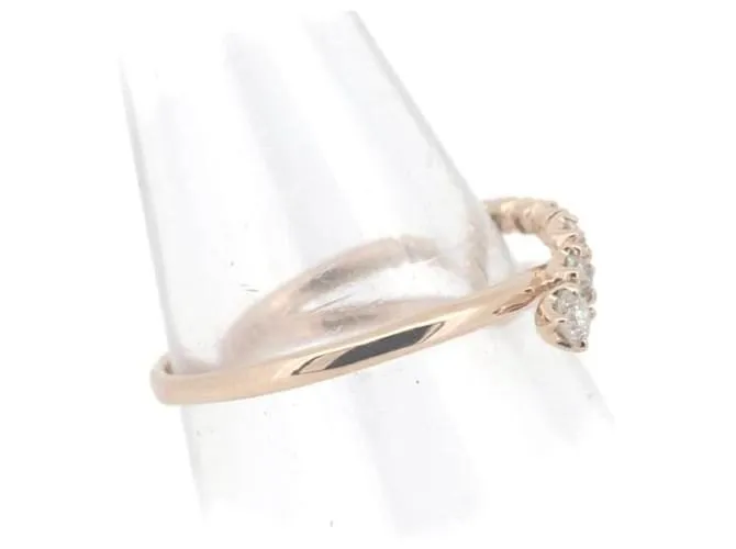 Otras joyas & Other Stories Anillo de diamante Vendome Aoyama 0.15ct K18PG 9 en excelente estado Dorado 