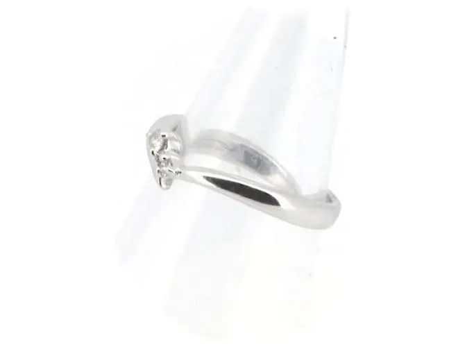 Otras joyas & Other Stories Anillo de diamante Vendome Aoyama K18WG 7 en excelente estado Plata 