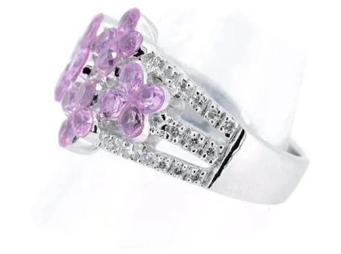 Otras joyas & Other Stories Anillo Masumikasahara con zafiro rosa y diamantes con 2.00ct zafiro rosa y 0.18ct Diamante en 18