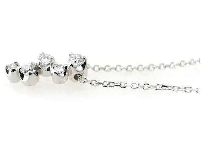 Otras joyas & Other Stories Collar de diamantes K18WG en oro blanco de 18K en excelente estado Plata 