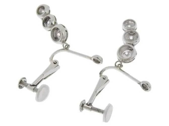 Otras joyas & Other Stories Platino PT900 Pendientes con Tres Eslabones 0.51ct Diamantes cuerpo a cuerpo cada uno para mujer