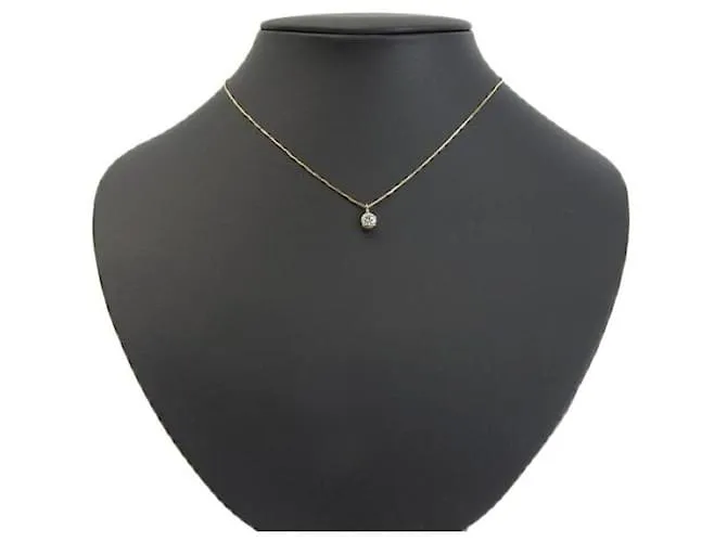 Otras joyas & Other Stories Sencillo sin marca 0.547ct Collar de un solo diamante en K18 Oro amarillo en excelentes condicio