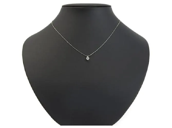 Otras joyas & Other Stories Soltero 0.3Collar de diamantes de talla octogonal de corte especial ct+ en platino PT850/PT900 E