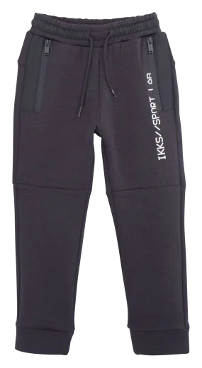 Pantalón deportivo bimaterial en azul