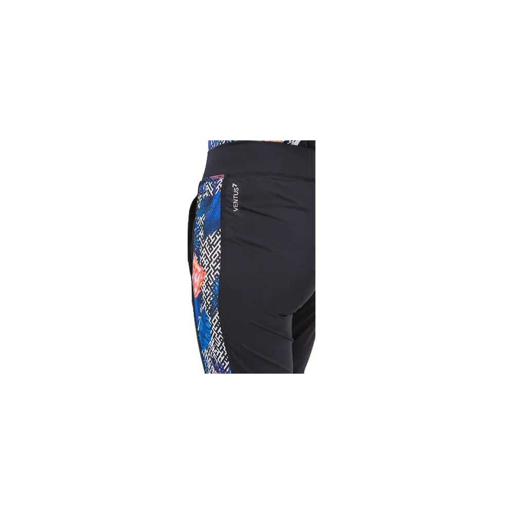 Pantalón Deportivo EA7 3GTP63 Color Negro y Estampado Floral