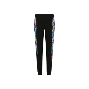 Pantalón Deportivo EA7 Emporio Armani 3HTP67 Color Negro Franjas Florales