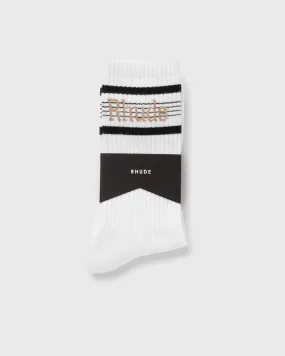 Rhude LOGO STRIPE SPORT SOCK