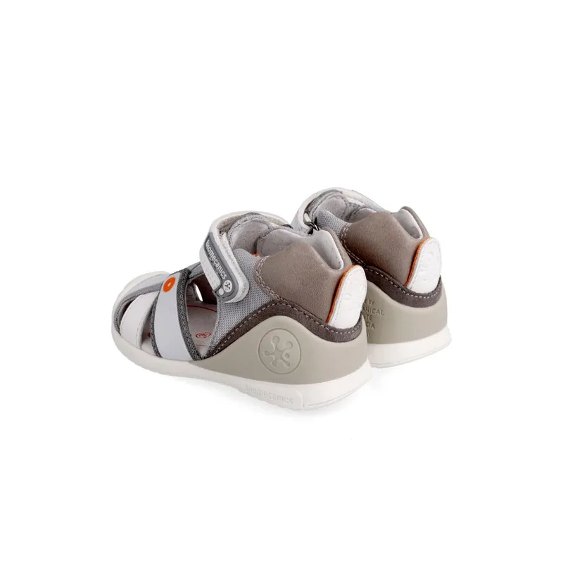 SANDALIAS BIOMECANICS 222132 GRIS Y BLANCO