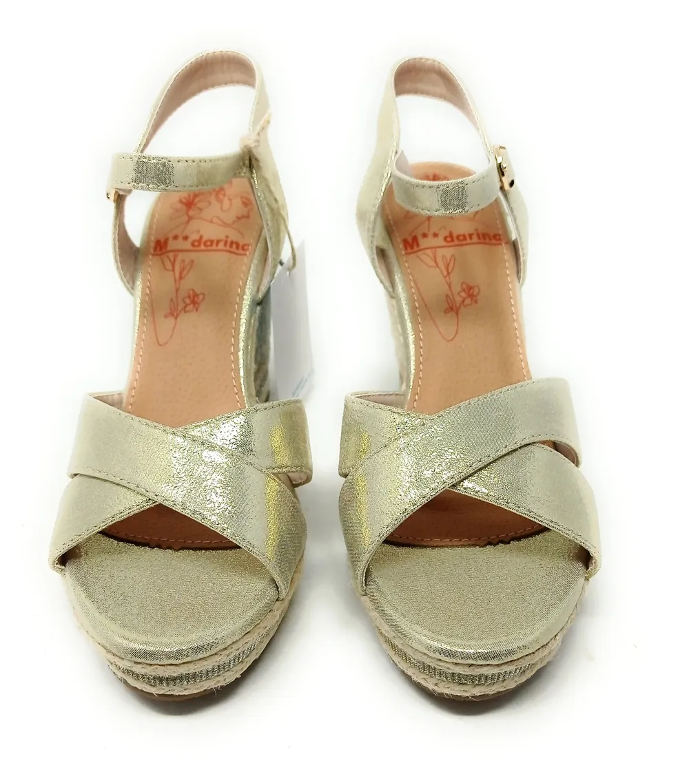 SANDALIAS MANDARINA 816 ORO