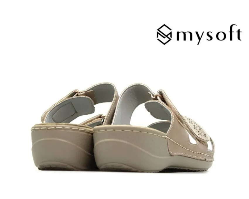 SANDALIAS MYSOFT 23M011 PLATINO