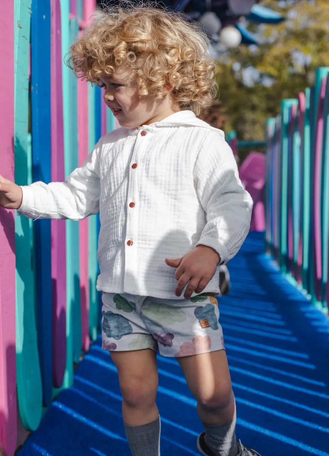 Shirt with pants or bloomers set by José Varón Nubes collection