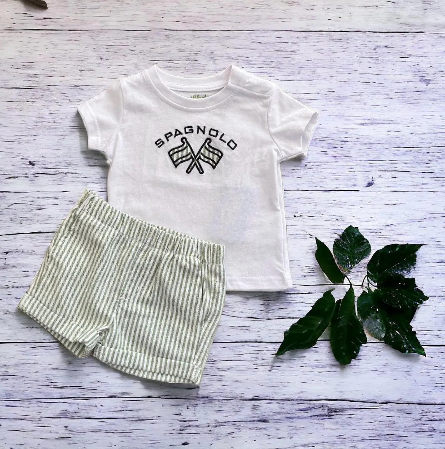 Spanish boy's set T-shirt and pants.