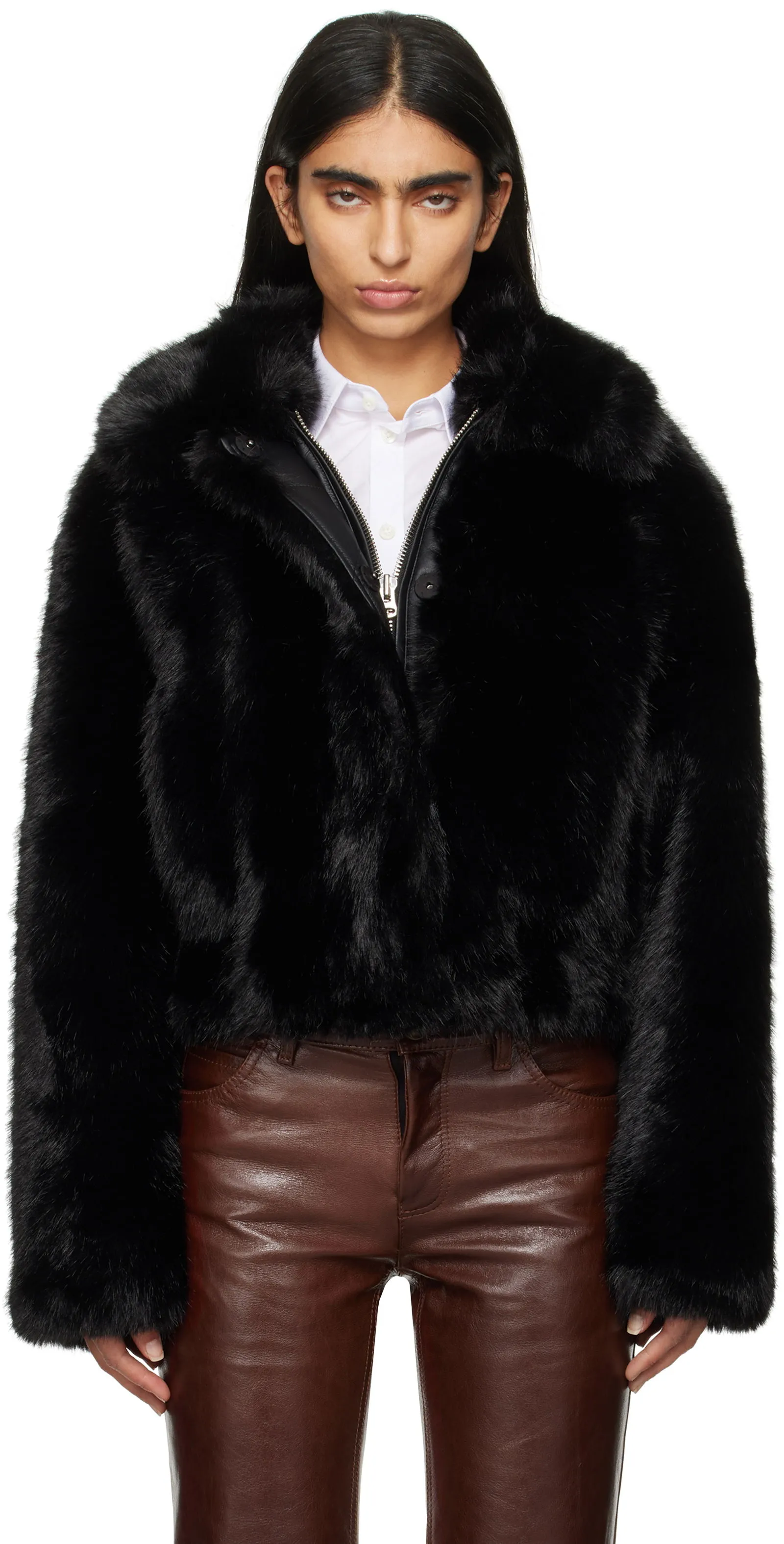 STAND STUDIO Faux-Fur Jacket