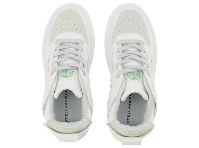 Stella Mc Cartney Zapatillas S-Wave - Stella Mccartney - Hielo - Cuero Vegano Blanco 