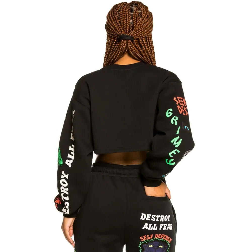 Sudadera de Chica Grimey "Destroy All Fear" - Black | Fall 21