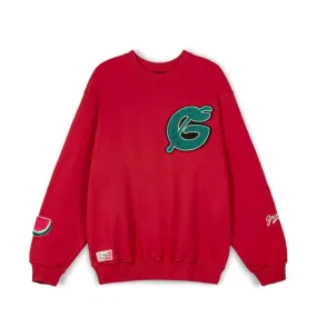 SUDADERA GRIMEY NABLUS VINTAGE CREWNECK - DARK RED | FW23