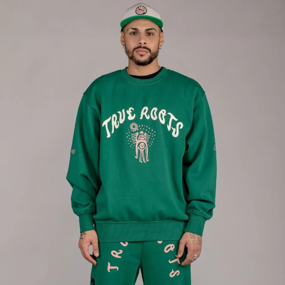 Sudadera Grimey "SNIPES X GRIMEY TRUE ROOTS" Crewneck - Green | Fall 22