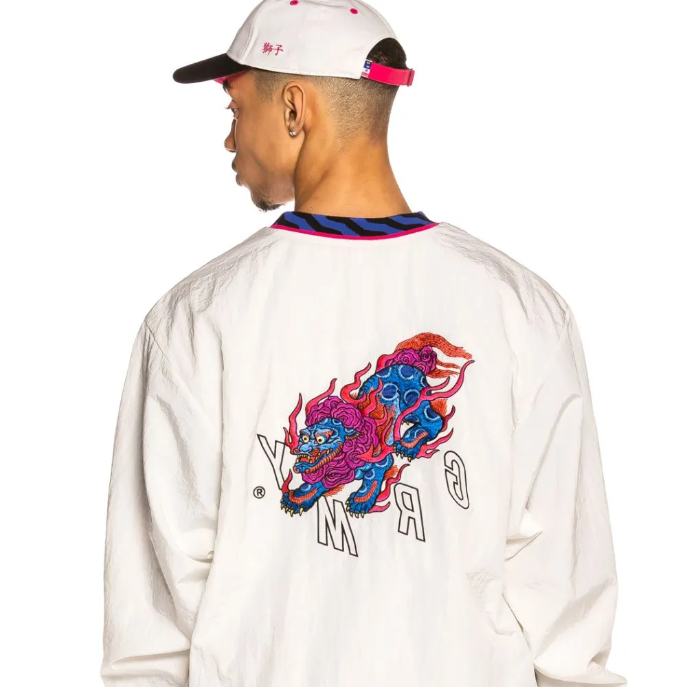 Sudadera Grimey Urmah Dojo Nylon Crewneck SS20 White