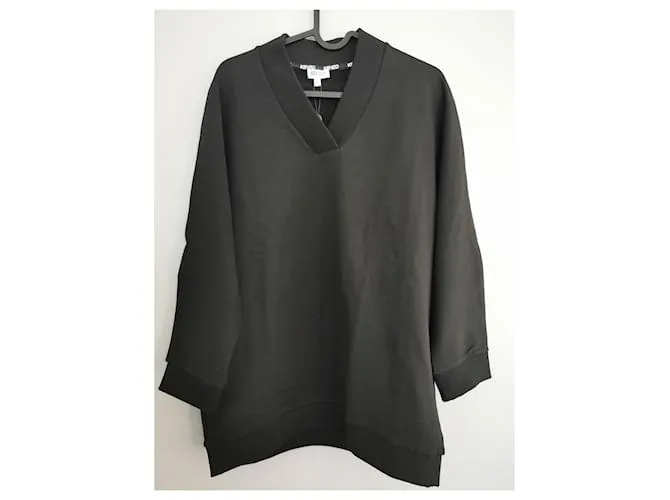 Sudadera negra con logo KENZO bordado Negro Plata Dorado 