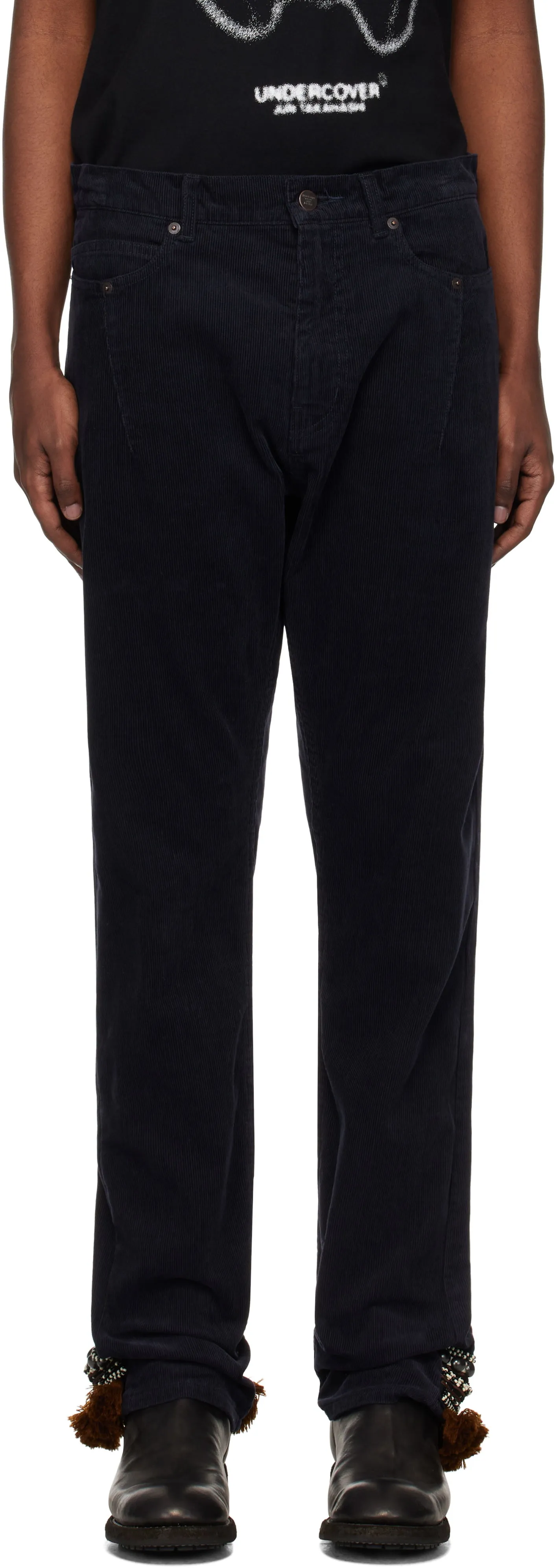 UNDERCOVER Contrast Hem Trousers