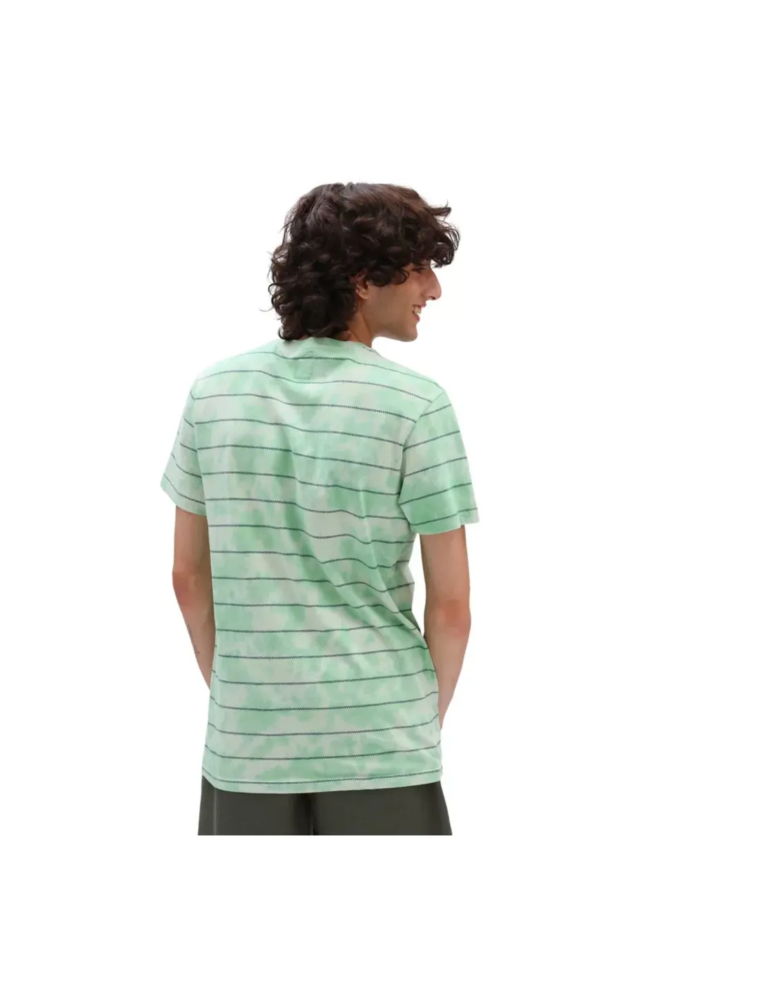 VANS Checkerstripe II - Verde Celadón/ Tie Dye - Camiseta