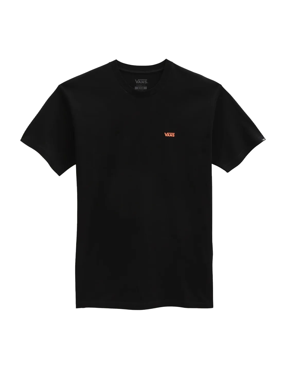 VANS Logo Pecho Izquierdo - Negro/Naranja - Camiseta