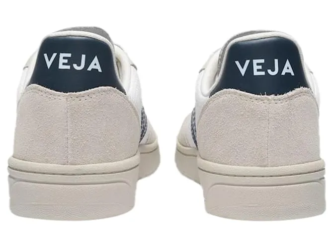 Veja Zapatillas V-10 en blanco y azul B-Mesh 