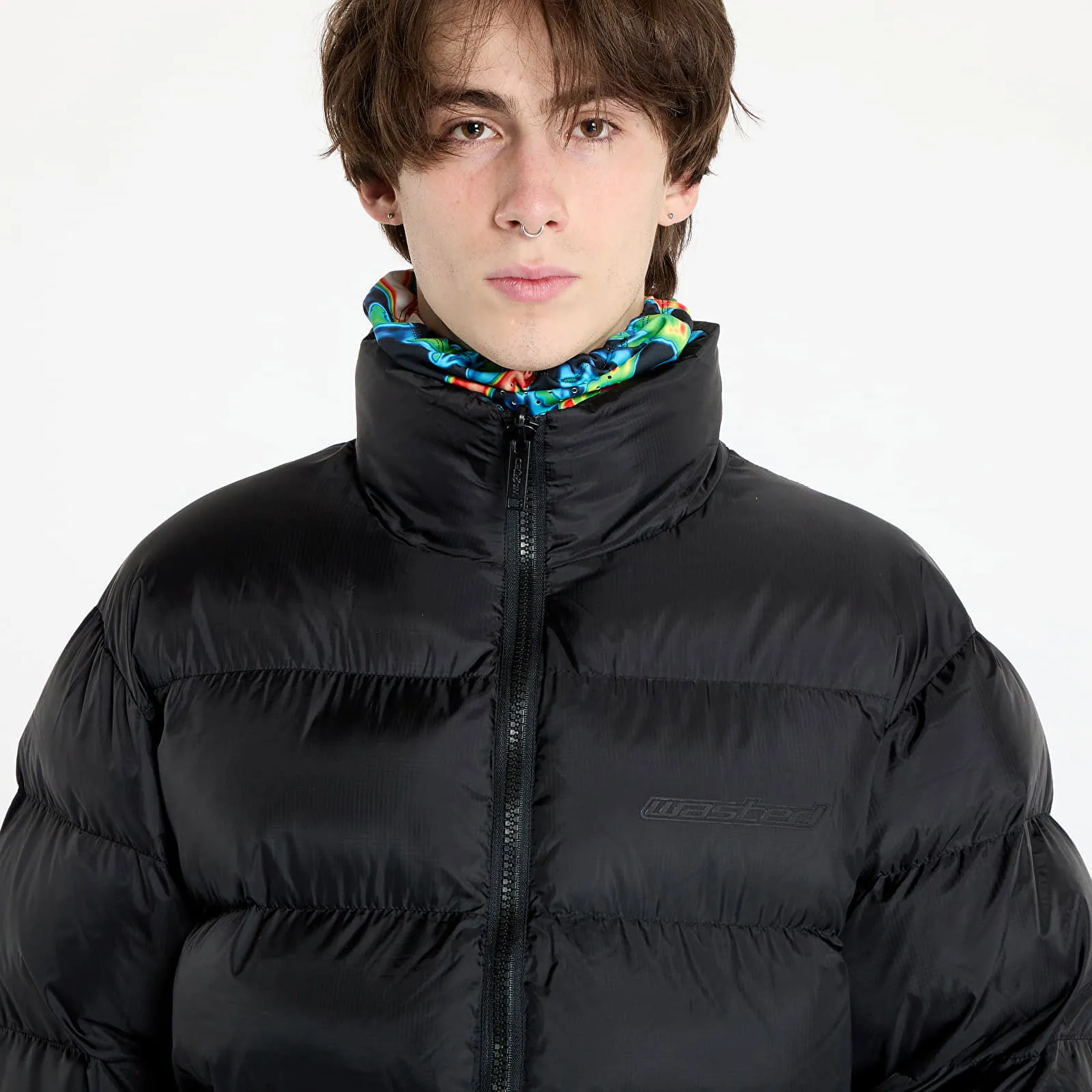 Wasted Paris Fusion Puffer Jacket Black