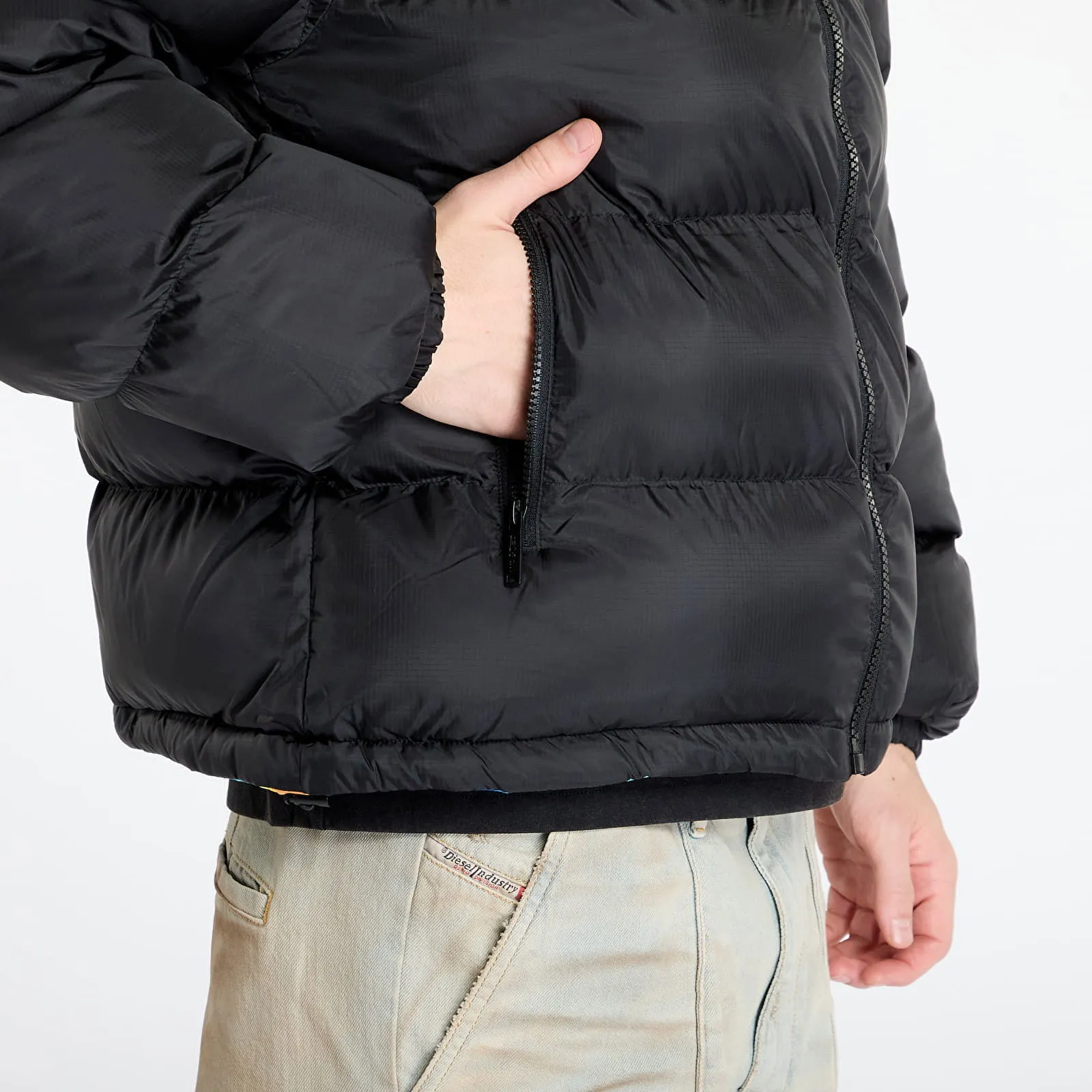 Wasted Paris Fusion Puffer Jacket Black