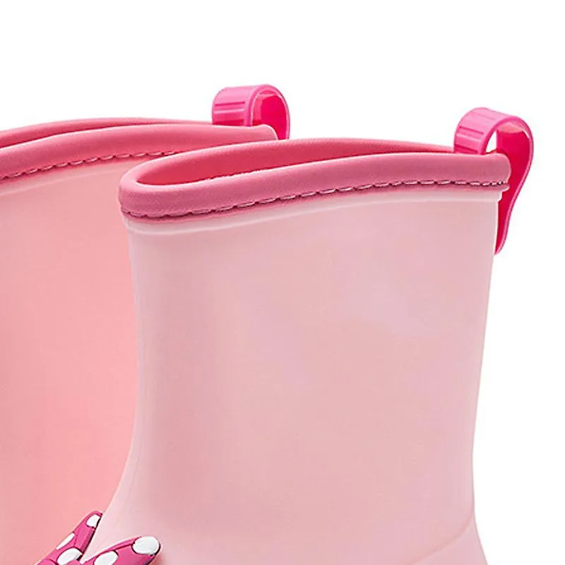 Waterproof Rain Boots Pvc Skid Resistance Cute Pattern Lightweight Rain Shoes For Children Kids Pink 15cm/5.90in