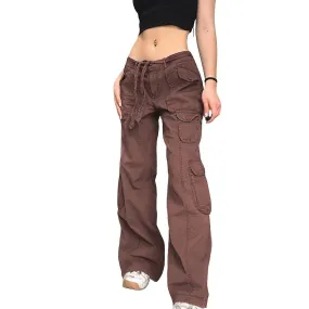 Women's Cargo Pants With Zip High Waisted Soft Cotton Design For Birthday Valentine's Day Gift