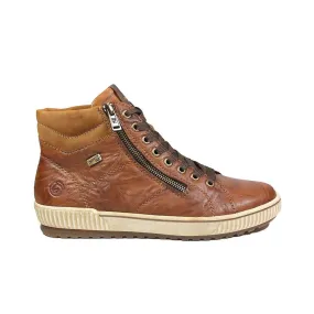 Women's Remonte D0772-22 | Maditta | Brown Leather | Water Resistant | Womens Trainer Boots