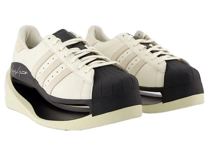 Y3 Zapatillas Gendo Superstar - Y-3 - Cuero - Blanco 