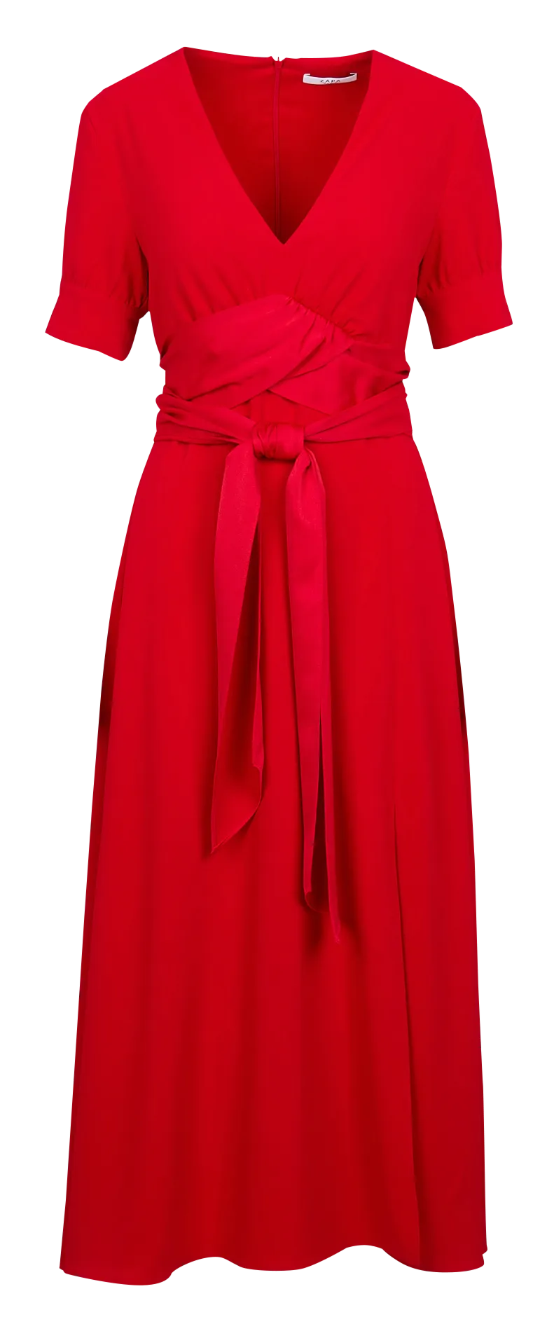 ZAPA ROSEAU - Vestido midi ajustado en rojo