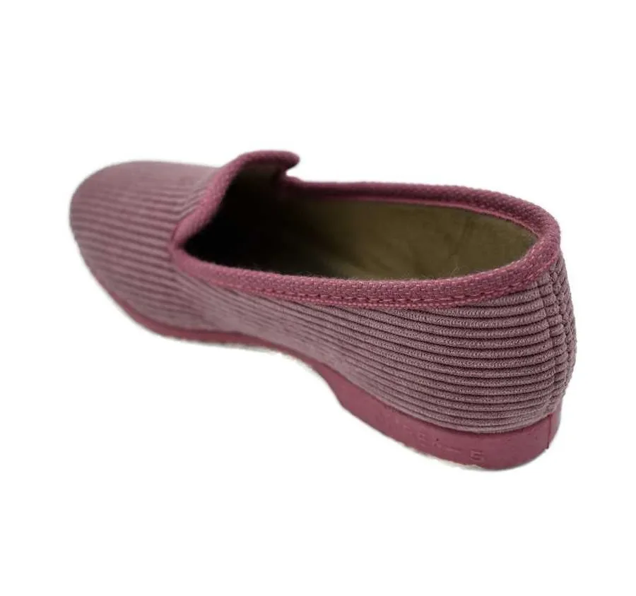 ZAPATILLA CANO CONFORT FLAVIA CLASICA DE SEÑORA PANTUFLA PANA ROSA 26609