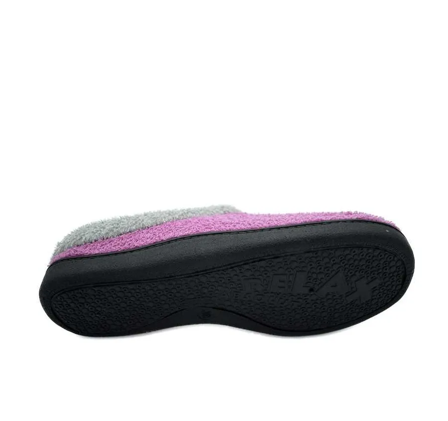 ZAPATILLA CASA ROAL 12304 CÓMODA PANTUFLA RIZO ROSA PLANTILLA PLUMAFLEX 26116