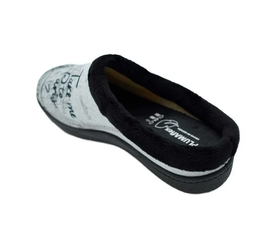 ZAPATILLA ROAL 12213 PLANTILLA PLUMAFLEX PANTUFLA NEGRA PARIS ZUECO CHINELA DESCALZA 26411