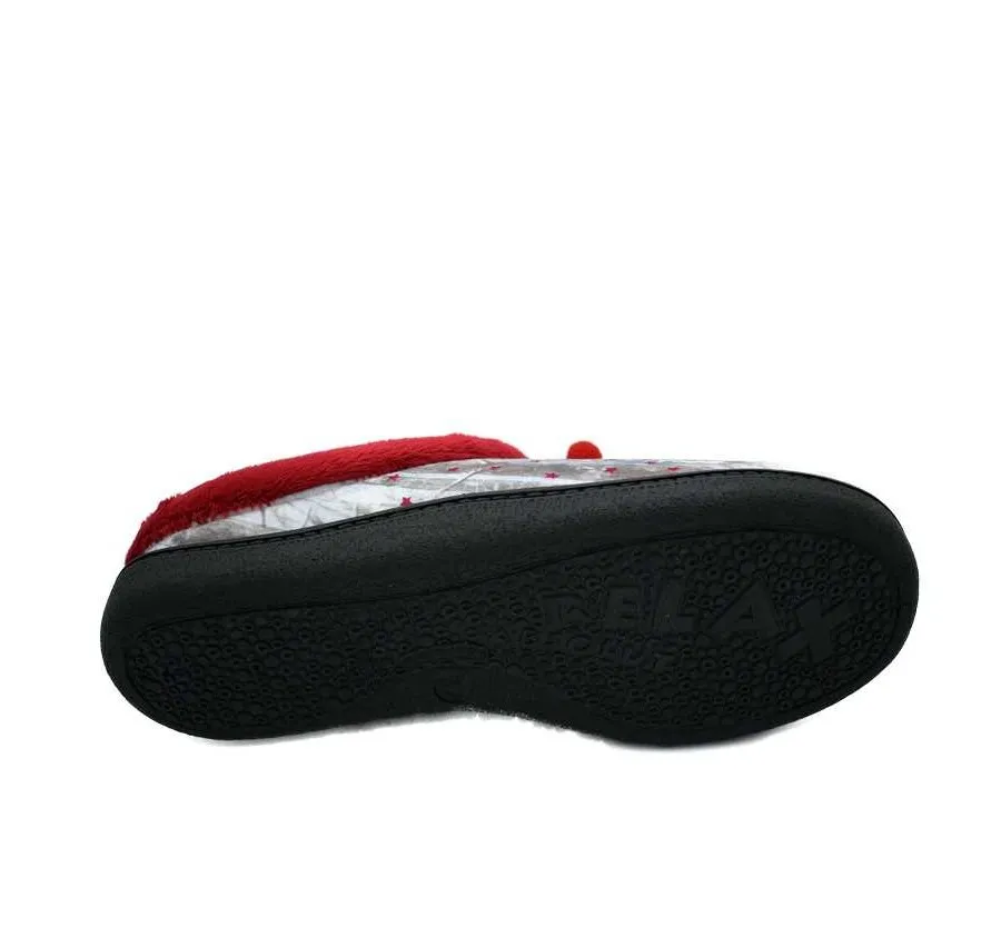 ZAPATILLA ROAL PLANTILLA PLUMAFLEX PANTUFLA ROJA MUÑECOS DE NIEVE