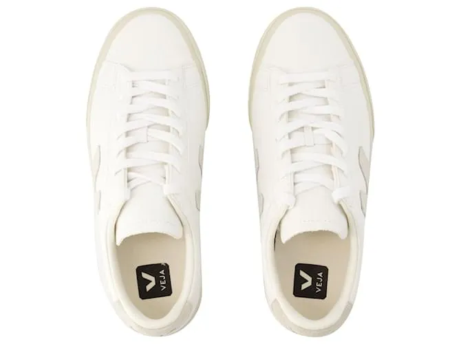 Zapatillas Campo - Veja - Cuero - Gamuza Blanca Blanco 