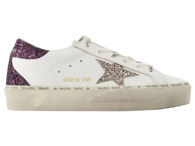 Zapatillas Hi Star - Golden Goose Deluxe Brand - Cuero - Blanco 