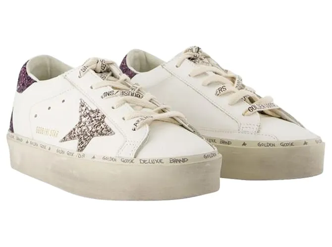 Zapatillas Hi Star - Golden Goose Deluxe Brand - Cuero - Blanco 